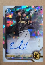 2022 Bowman - Chrome Prospect Autographs Euribiel Angeles Atomic Refractor /100 