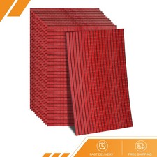 7200 PCS Glass Mirrors Disco Ball Tiles Self-Adhesive Red Mosaic 5x5mm