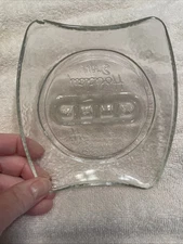 Vintage Holiday Inn Hotel Embossed Textured Glass Ashtray – Mid-Century