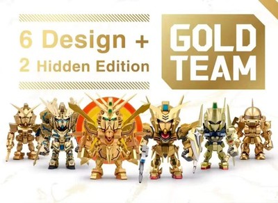 Bandai QMSV Gundam Mini Gold Team Series Blind Box Figures NEW USA