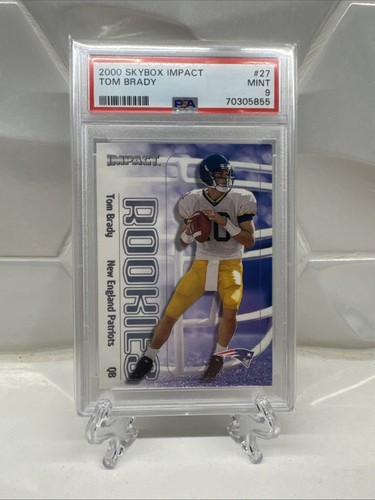 2000 Skybox Impact #27 Tom Brady New England Patriots RC Rookie PSA 9 MINT