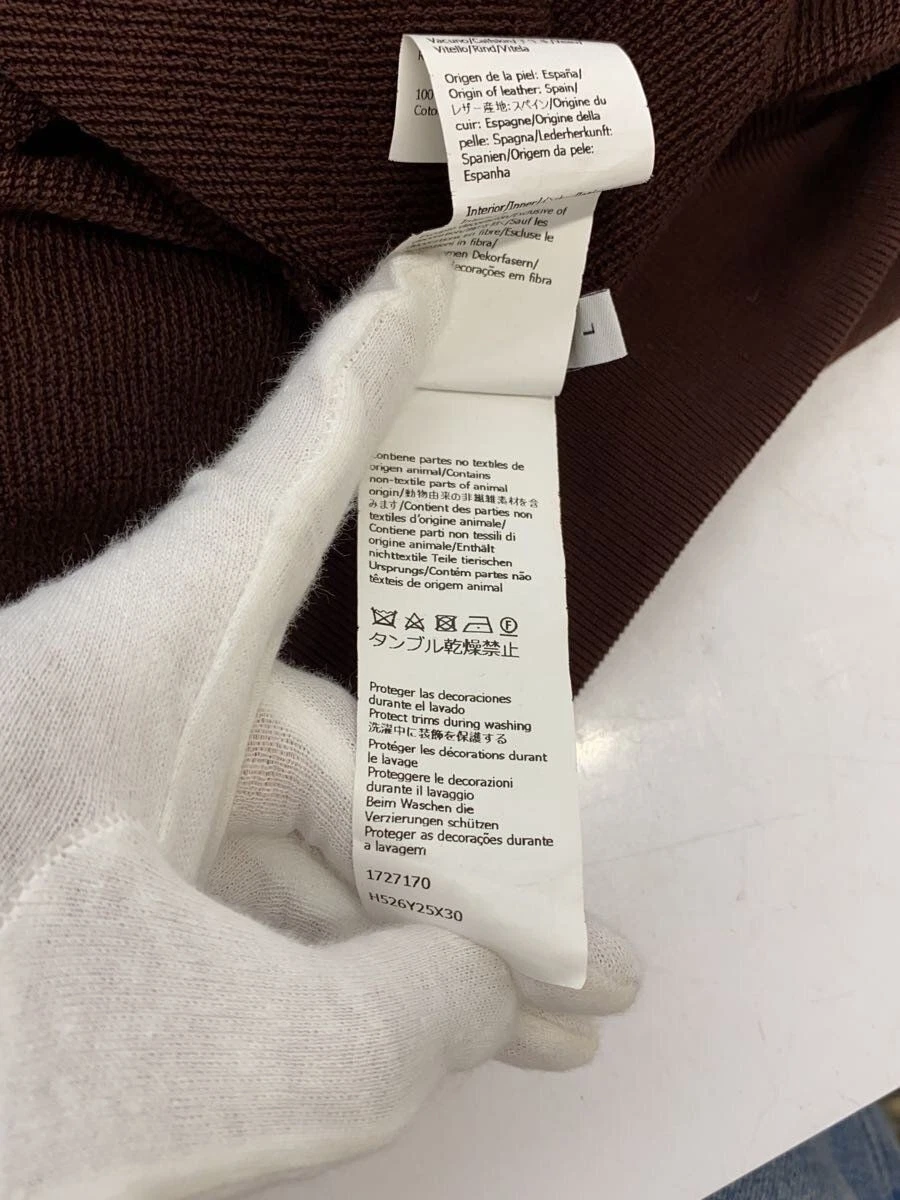 Felpa con cappuccio LOEWE ANAGRAM PATCH TASCA L COTONE marrone H526Y25X30 usata