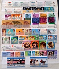 A4465 Bahamas Queen Elizabeth II Mint stamps on 1 stock page Many sets many MNH
