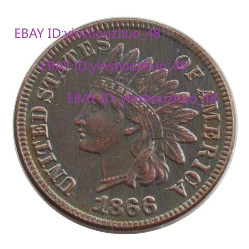 1866 Indian Head Penny Extremely Fine ---As shown in the figure