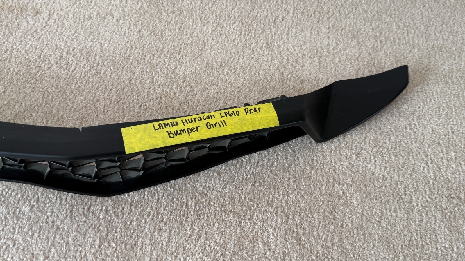 GENUINE LAMBORGHINI Huracan LP610 Rear Bumper Upper Grille Mesh Style 4T0807684
