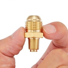 3 PCS Propane Orifice Connector Brass Tube Fitting 3/8" Flare x 1/8" MNPT