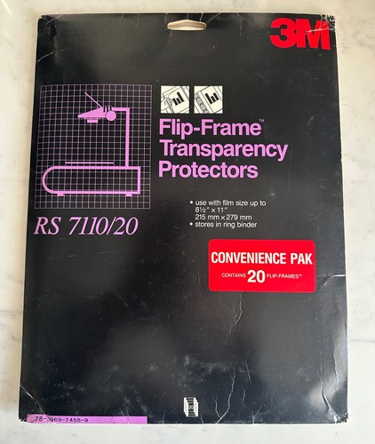 3M Flip-Frame Transparency Protectors RS7110/20 8.5