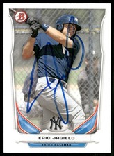 2014 Bowman ERIC JAGIELO Signed Card autograph AUTO RC YANKEES REDS