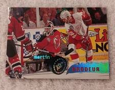 1995-96 Stadium Club Devils Hockey Card #85 Martin Brodeur