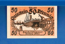 Germany Notgeld Harburg 50 Pfennig 1921 a/Uncirculated Banknote 35352