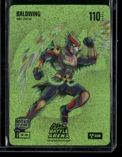 2026 Bo Jackson Battle Arena BALDWING Drake Baldwin Green Glow SP RC Battlefoil