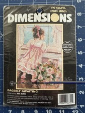 Dimensions No Count EAGERLY AWAITING Small Cross Stitch Kit 6791