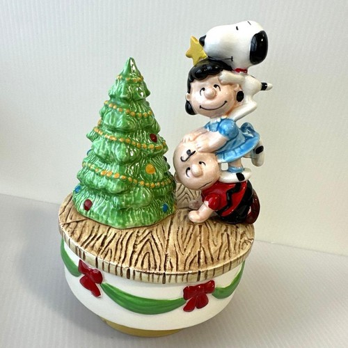 Vintage Snoopy Music Box Peanuts Schmid Musical Figurine Tested | eBay