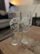 2 x Peroni Pint Glasses 