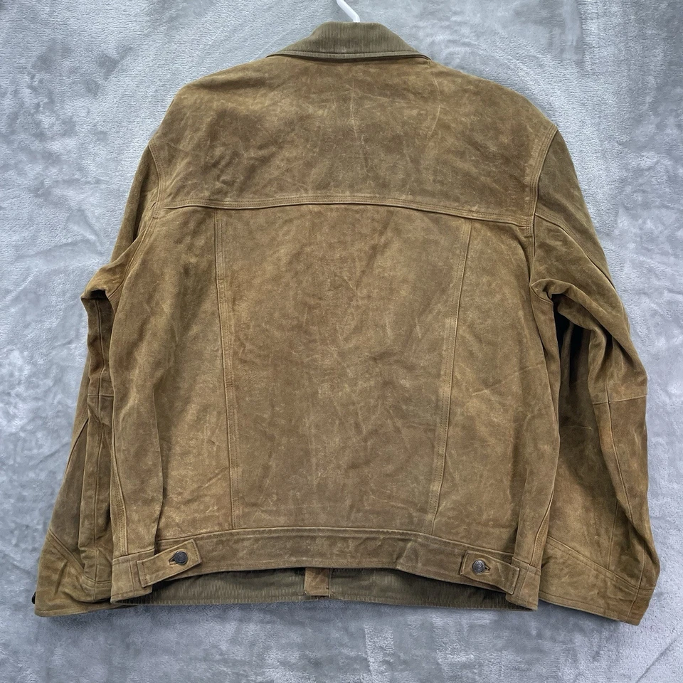 Vintage the Territory Ahead jacket men Large Leather bomber southwesten suede - Image 2 of 4