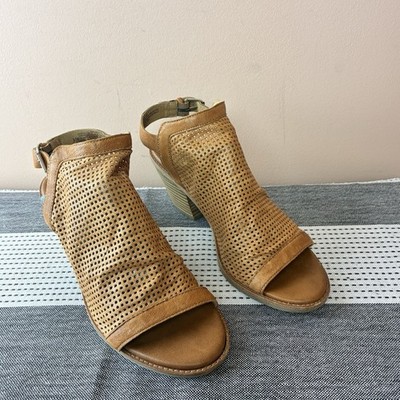 Sofft Women s Heeled Brown Leather Sock Sandal Shoes Size 8.5M