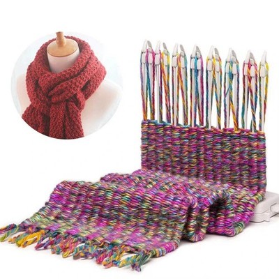 Schal Strickmaschine Weben 15 Nadeln Stricken Webstuhl Maschine Kits mit 2 Stück Yar