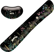 Keyboard Wrist Rest Mouse Wrist Support Set, Memory Foam Wrist Rest Pad for Comp