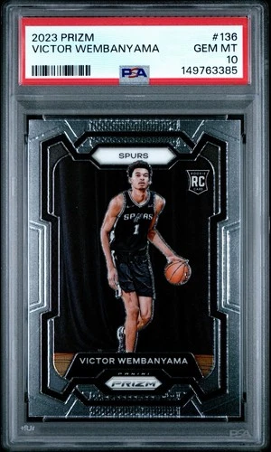 2023-24 Panini Prizm - Victor Wembanyama #136 (RC) PSA 10