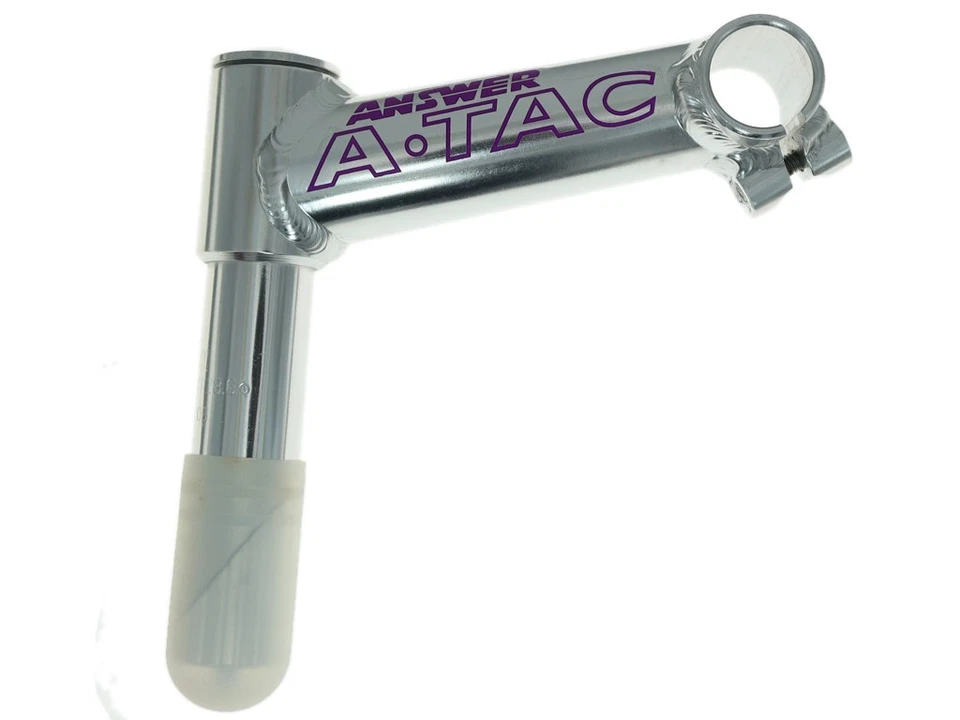Vintage NOS Answer A-TAC 1 1/4" Quill Stem 25.4 x 130mm Silver KALLOY OEM - Image 2 of 4