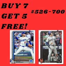 2025 Topps Series 2 Baseball BASE #526-700 You Pick & Complete a Set!