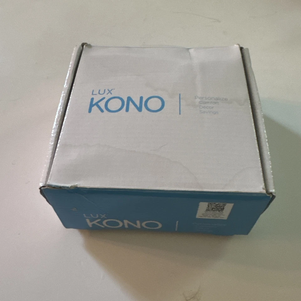 Termostato inteligente Lux Kono Wi-Fi con placa frontal modelo KN-S-MG1-B04 Foto 3 de 3