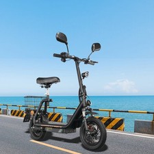 12" Elektroroller 48V 13AH Mit Straßenzulassung Scooter mit Sitz TWOFISH M5 …