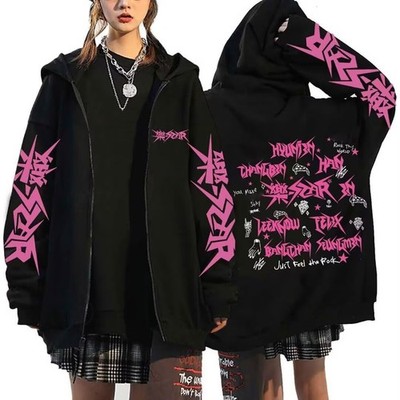 SKZ Album STAR Hoodie Jacket Felix Hyunjin Bangchan Lee Know Zippered Sweater...