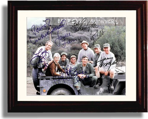 16x20 Framed Mash - Jeep Autograph Promo Print - Cast Signed - Picture 1 of 2
