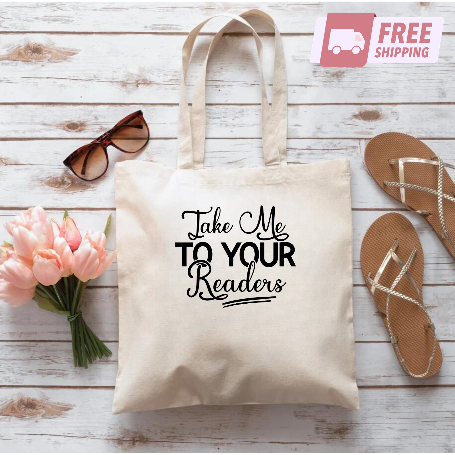 Book Lover Women’s Natural Tote Bag for Readers and Daily Use-image