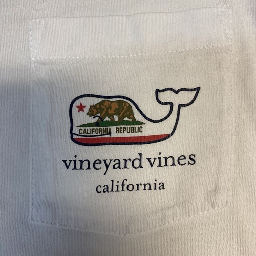 Vineyard Vines California Republic White Long Sleeve Shirt Small - Picture 3 of 8