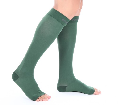 Doc Miller Compression Stockings Open Toe Socks 20-30mmHg Sleeves, Varicose Pain - Picture 12 of 12