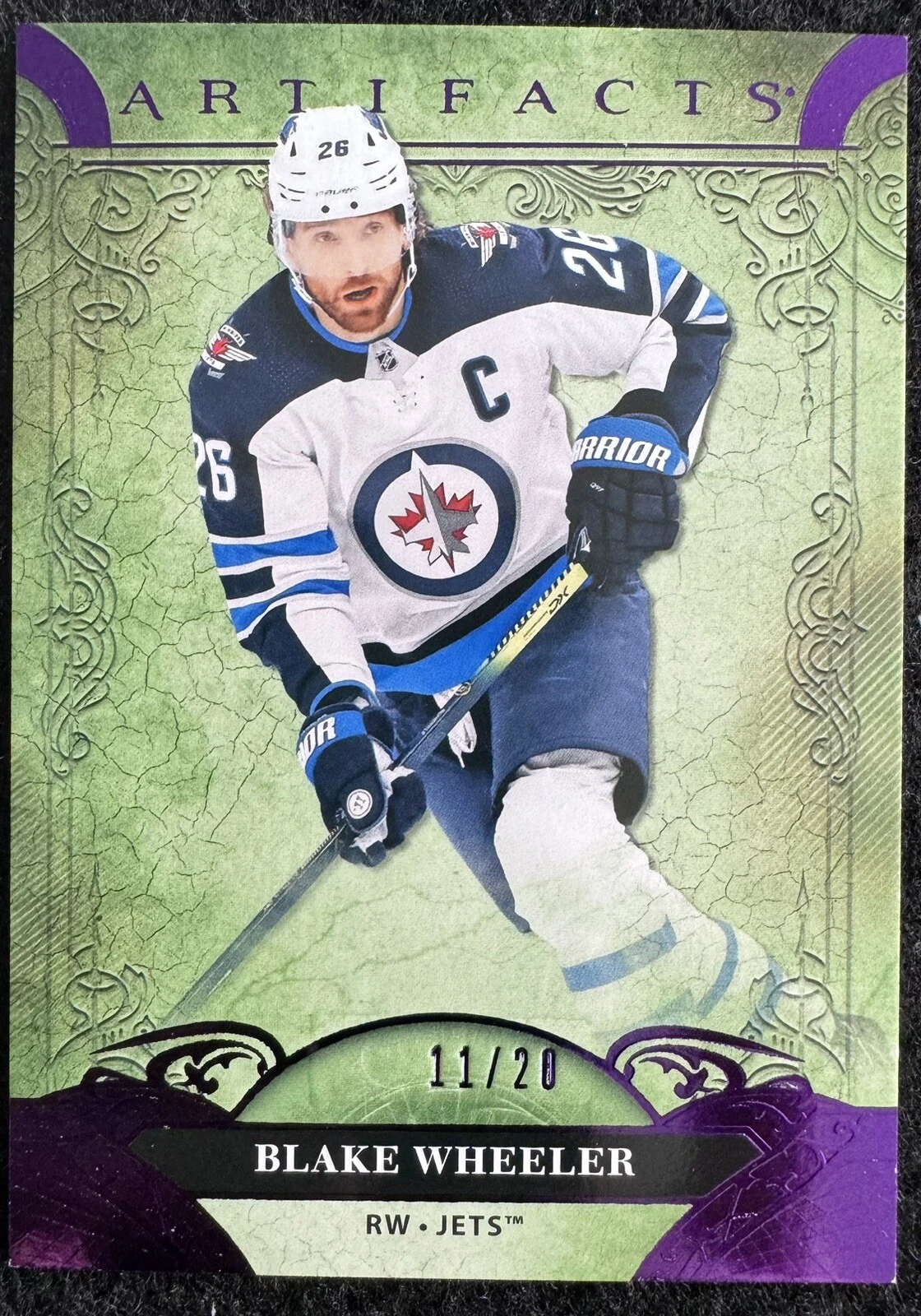 Blake Wheeler 2020-21 Upper Deck Artifacts Hockey Purple /20
