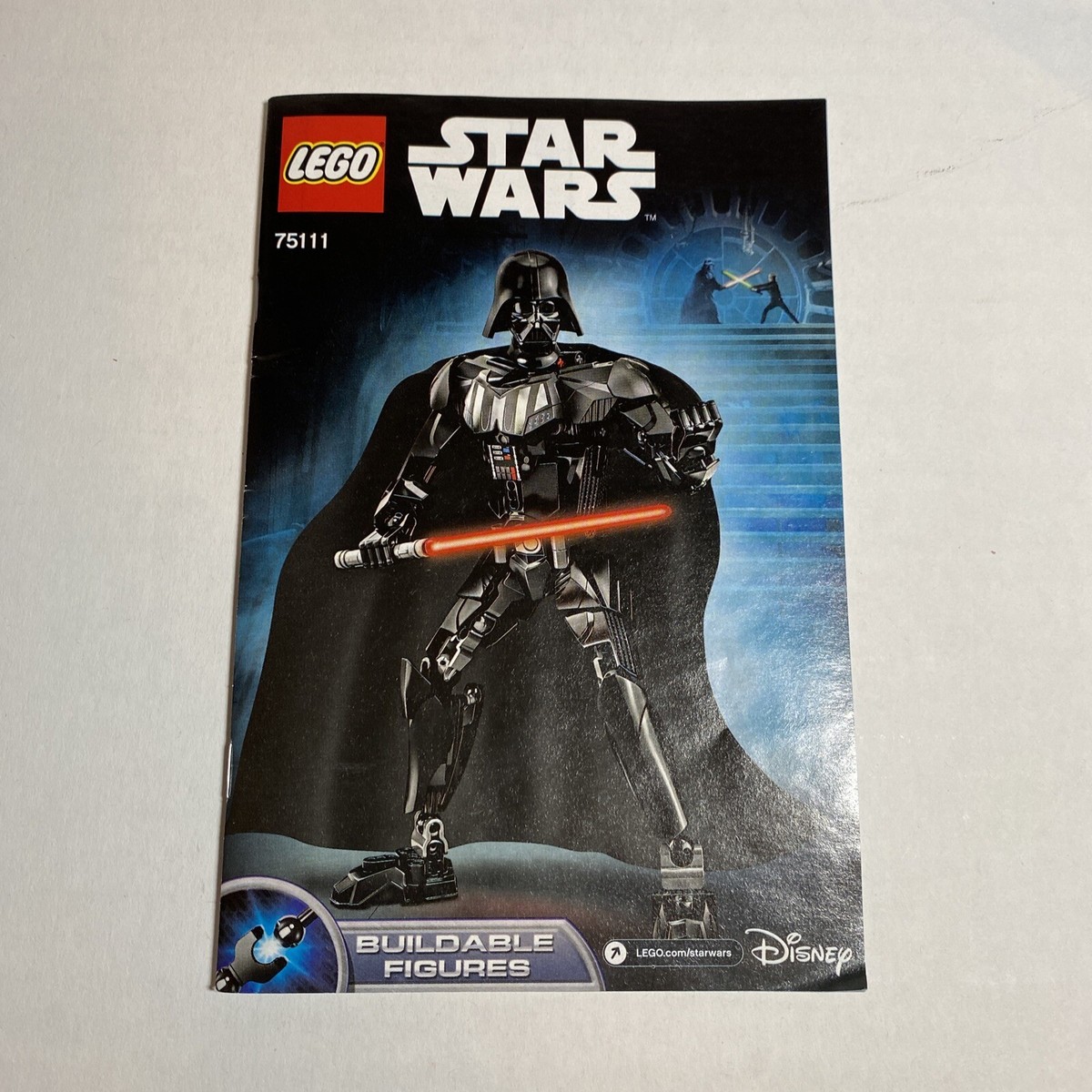 LEGO #75111 Darth Vader Buildable Figure Instruction Manual Book