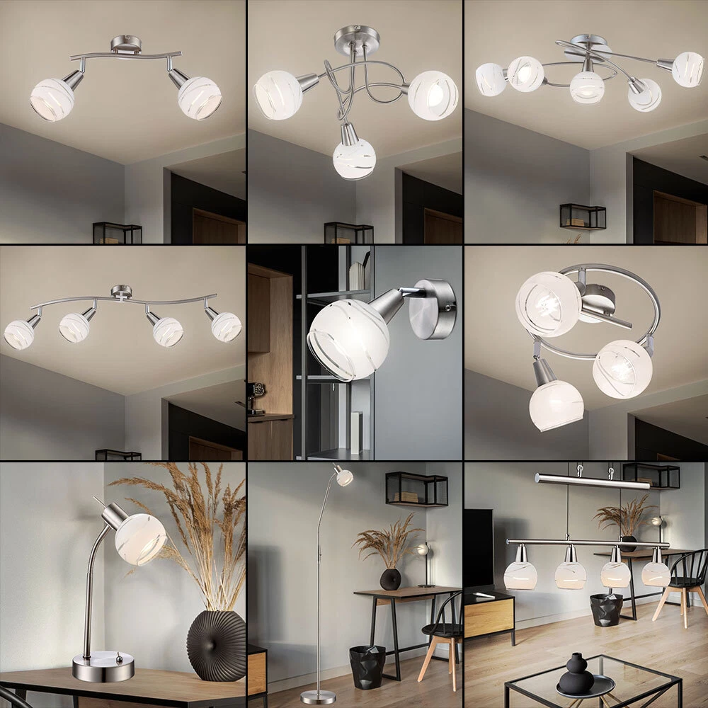 LED Soffitto Luce Spot Barra Sfera Alluminio Treccia Faretto