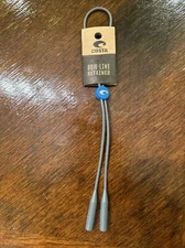 Costa Del Mar BOWLINE Adjustable Eyewear Leash NEW - strap, retainer Gray /Blue