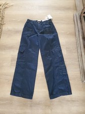 BDG Urban Outfitters Women's Y2K Cargo Jean Dark Wash Size 28 Wide Leg Baggy