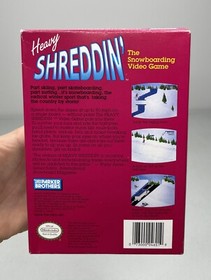Nintendo NES Heavy Shreddin&rsquo; Original Box + Manual Only *Some Wear* *No Game*