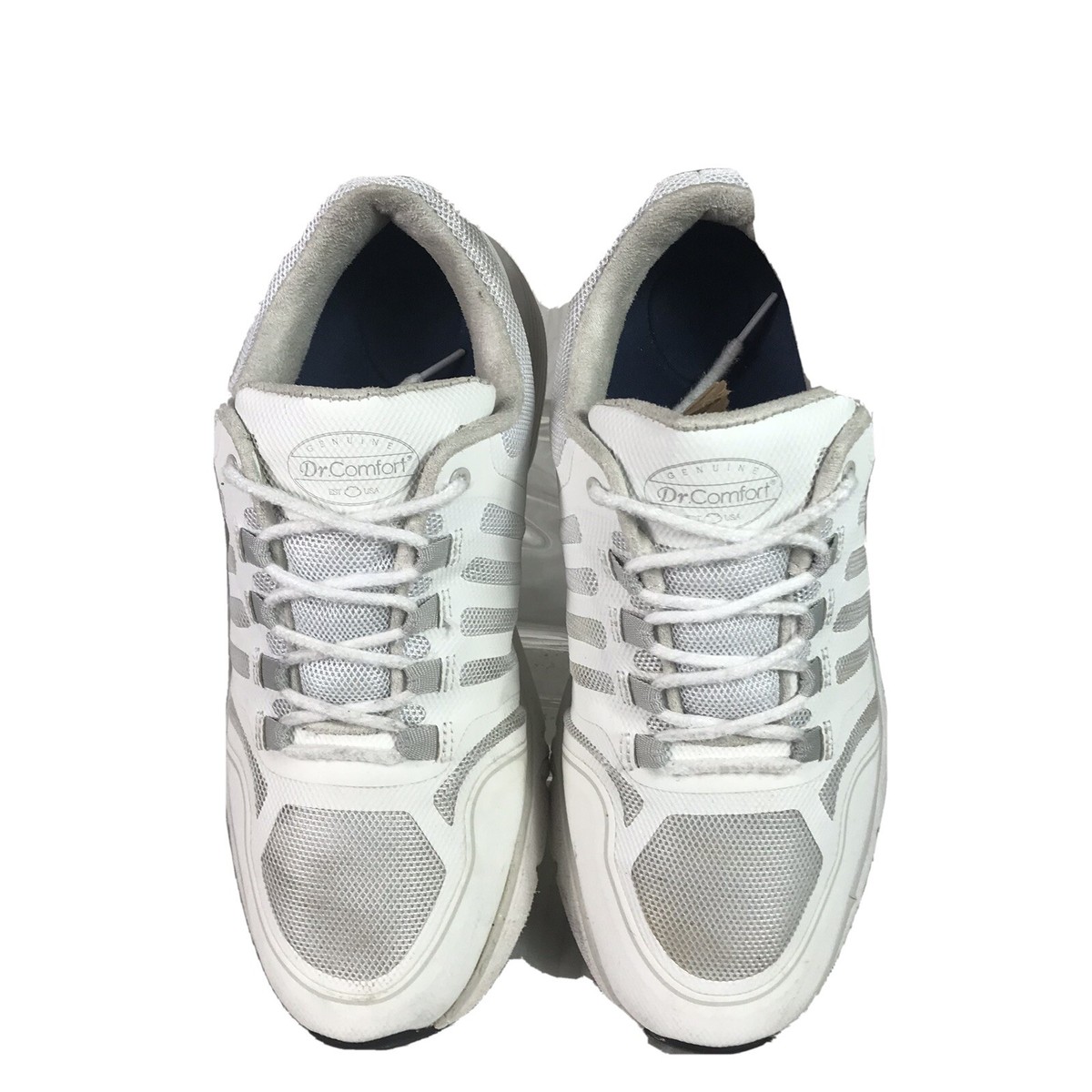 Comfort Mens White Walking Shoes Size EW Lightly Worn