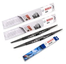 3x Scheibenwischer ECO + TWIN von BOSCH passt für Toyota Yaris II Bj. 2005-2011