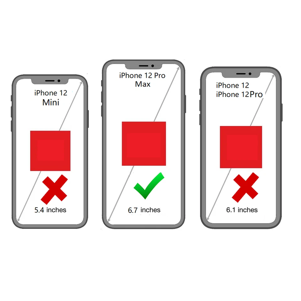 强力防撞防震透明保护壳 适合 iPhone 12 Pro Max 6.7" 热粉色 — 第 2/2 张图片