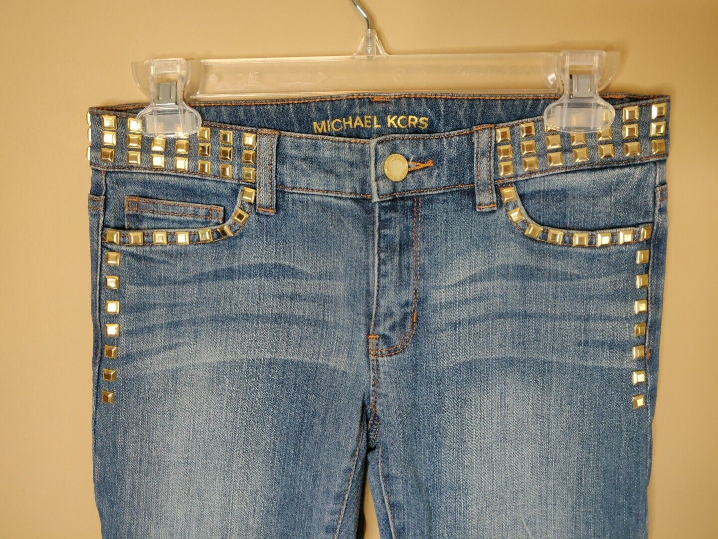 Michael Kors women's 2 denim skinny jeans zip dis… - image 3