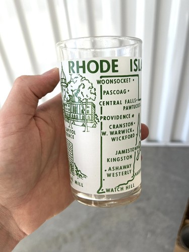 ✨3 DOZEN NOS 1960s VTG Acid Etched RHODE ISLAND Tumbler Cup Glass Lot MCM✨ - Picture 6 of 9