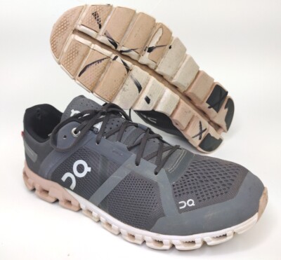 On Cloud Womens Cloudflow Rock Rose Gray Running Shoes Size 10 US