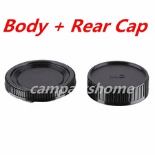 Rear Lens Cap + Body Front lens Cap cover for Minolta MD MC Camera and Lens