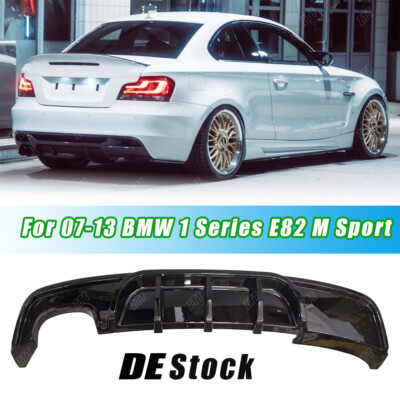 Heckdiffusor Schwarz Glanz für BMW E88 E82 125i 135i M-Paket 2007-2013