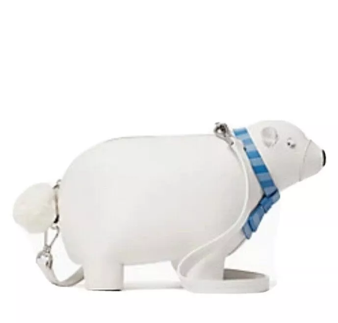Kate Spade Polar Bear Crossbody Artic friends Leather Bag NWT 329