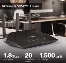NETGEAR 4-Stream WiFi 6 Router (R6700AX) Security Features AX1800