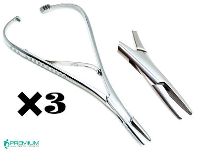 3× Dental Mathieu Needle Holder Standard 14cm Forceps Surgical Instruments