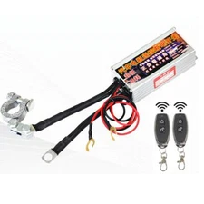 2Pcs Wireless Remote Car Battery Isolator Disconnect Cut Off Power Kill Switch